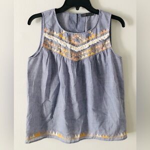 THML Embroidered Sleeveless Tank Top